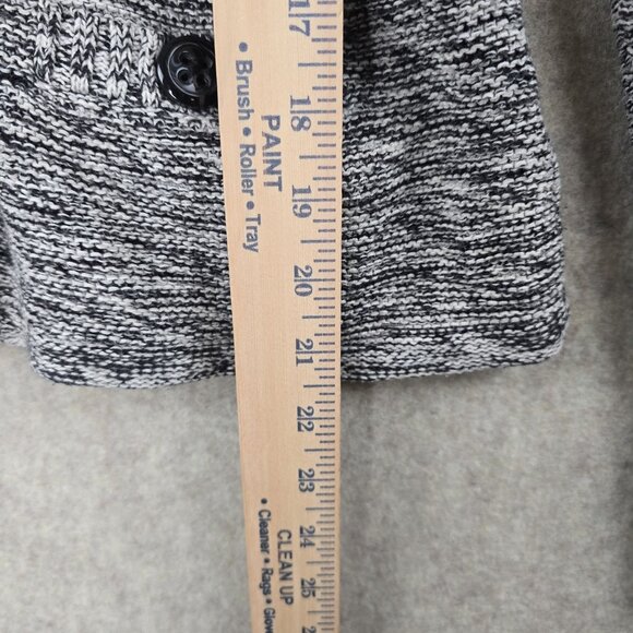 APT. 9 Gray Marled Knit Button Front Petite Cardigan Sweater 60% Cotton Size PS - Picture 7 of 8